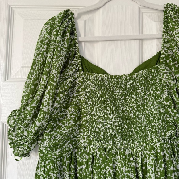 Abercrombie & Fitch Green Patterned Mini Dress - Picture 12 of 13